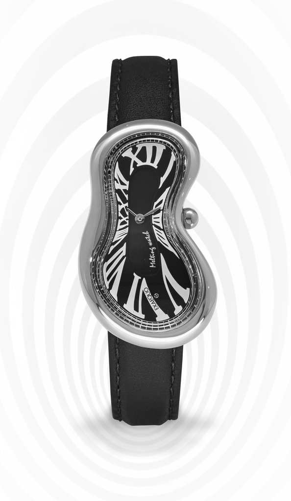 Melting Watch SS 316L Black HS Code 9102.11.65