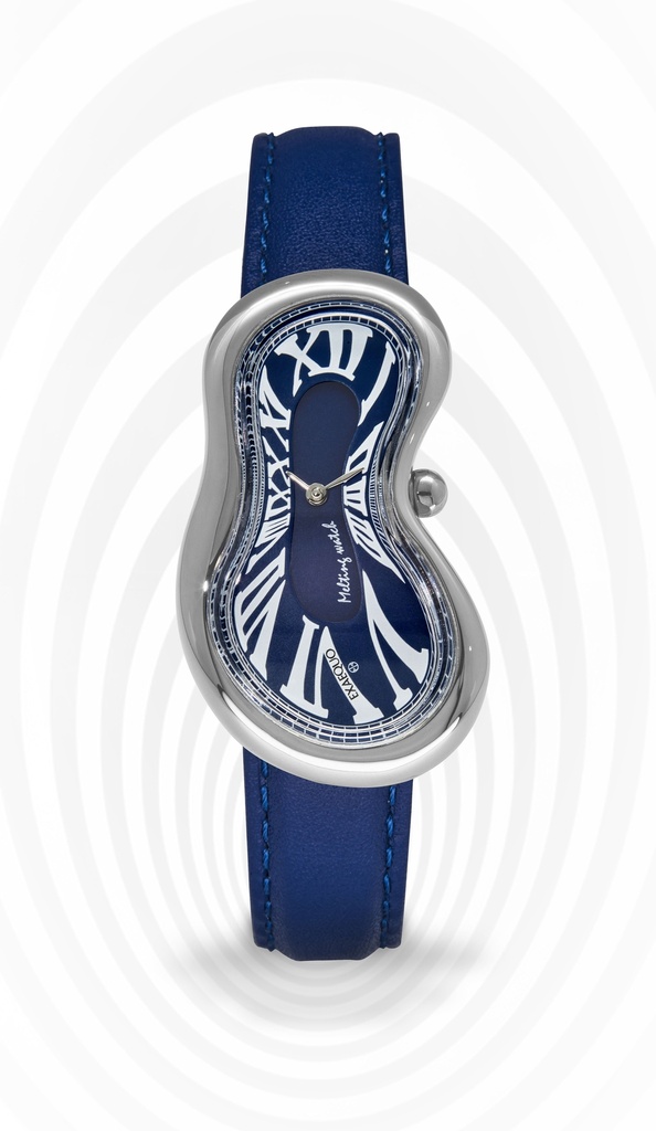 Melting Watch SS 316L Blue HS Code 9102.11.65