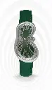 Melting Watch SS 316L Green HS Code 9102.11.65