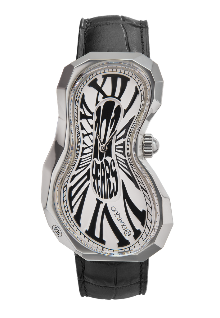Polyhedron 925 Melting Watch White Edition 101 "one of 101" HS Code 9102.11.65