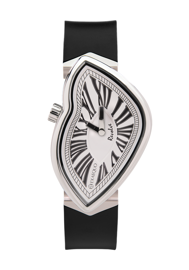 Revolve Melting Watch ss316L White HS Code 9102.11.65
