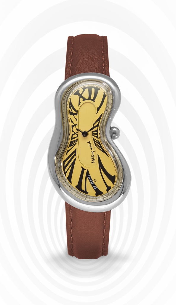 Melting Watch SS 316L Yellow HS Code 9102.11.65 EXAEQUO