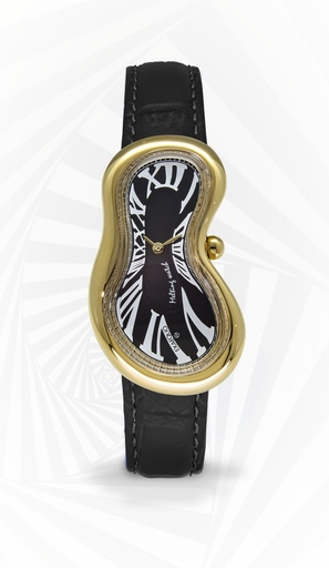 [EX0002.0001] Melting Watch PVDYG SS 316L Black HS Code 9102.11.65