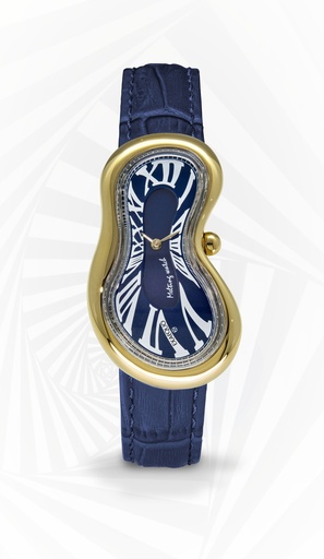 [EX0002.0004] Melting Watch PVDYG SS 316L Blue HS Code 9102.11.65