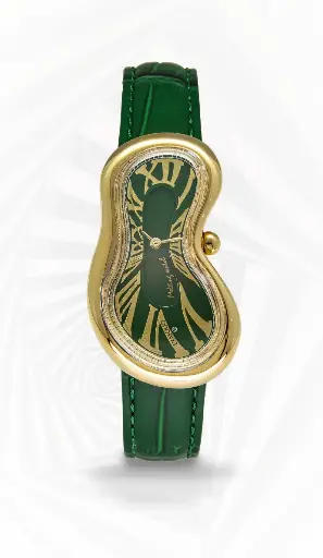 [EX0002.0005] Melting Watch PVDYG SS 316L Green HS Code 9102.11.65