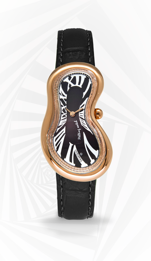 [EX0003.0001] Classic Melting Watch PVDRG SS 316L Black HS Code 9102.11.65