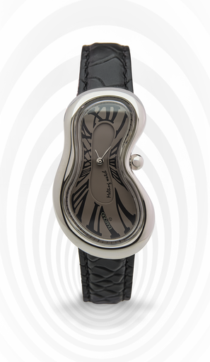 [EX0001.0007] Limited Edition Classic Melting Watch SS 316L Fumé "one of 301" HS Code 9102.11.65