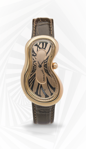 [EX0003.0010] Limited Edition Classic Melting Watch PVDRG SS 316L Rose gold "one of 101" HS Code 9102.11.65