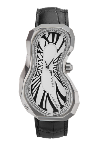 [EX0101.0002] Polyhedron 925 Melting Watch White "one of 101" HS Code 9102.11.65