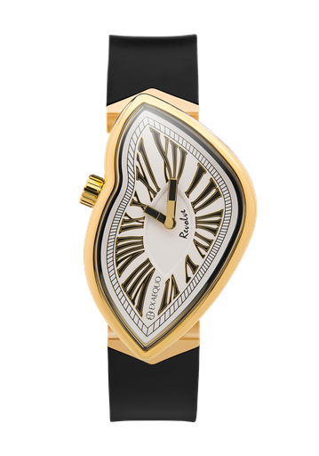 [EX0032.0002] Revolve Melting Watch IP YG SS316L White HS Code 9102.11.65