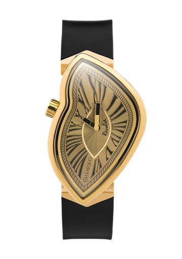 [EX0032.0003] Revolve Melting Watch IP YG SS316L Gold HS Code 9102.11.65